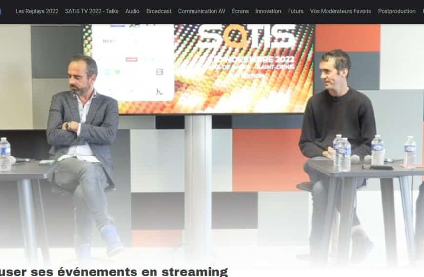 Produire et diffuser ses événements en streaming