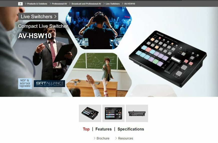 Nouveau AV-HSW10 Mélangeur NDI / SDI