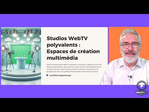 Le studio webtv polyvalent – espaces de creation multimedia