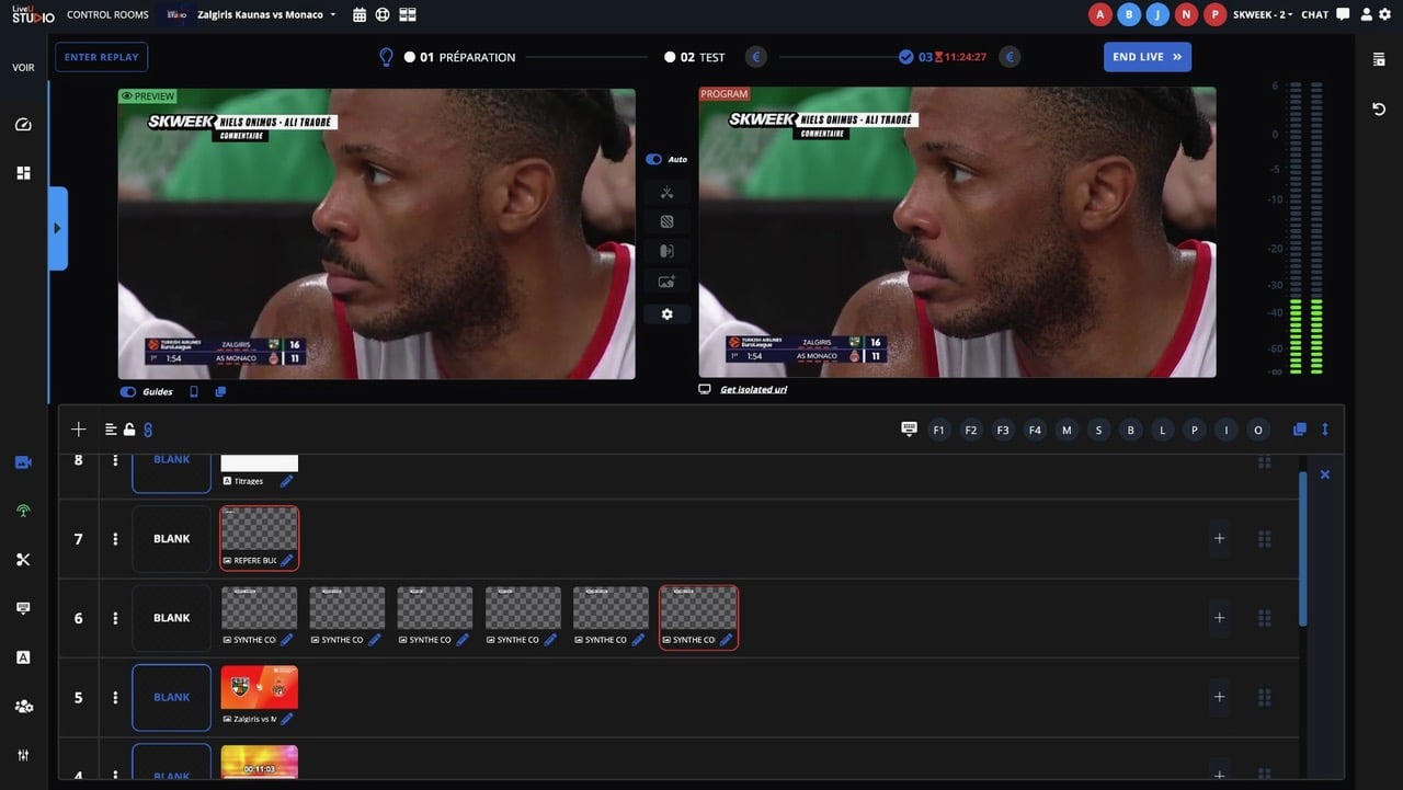 La nouvelle version de LiveU Studio simplifie l’adaptation locale des flux de l’EuroLeague