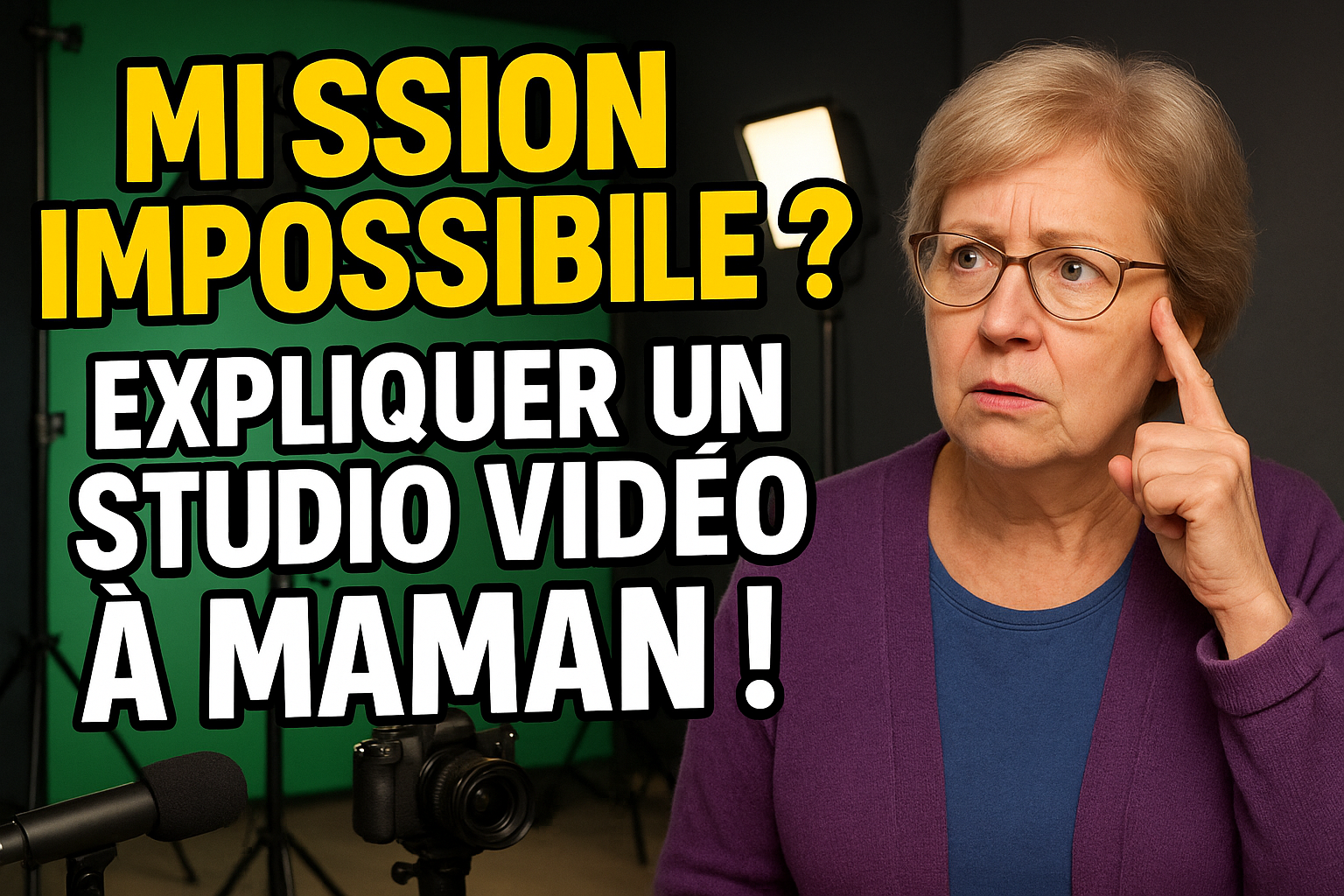 Mission impossible ? Expliquer un studio vidéo à maman !