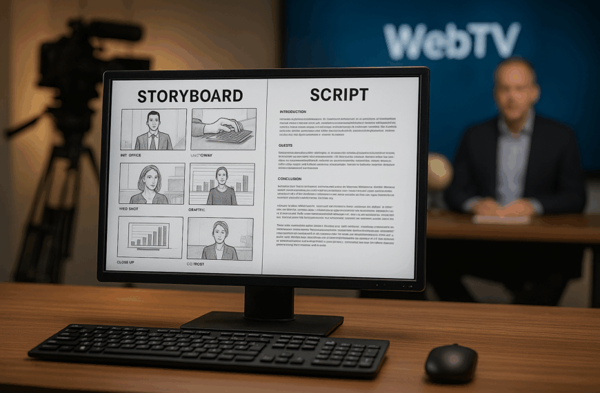 Storyboard & Script : vos émissions WebTV prêtes à tourner